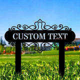 Address Unique Metal Sign, Metal Stake, Personalized Name Yard Sign, Outdoor Door Garden Decor, Metal Sign, Address Number, Housewarming