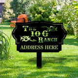 Address Unique Metal Sign, Metal Stake, Personalized Name Yard Sign, Outdoor Door Garden Decor, Metal Sign, Address Number, Housewarming