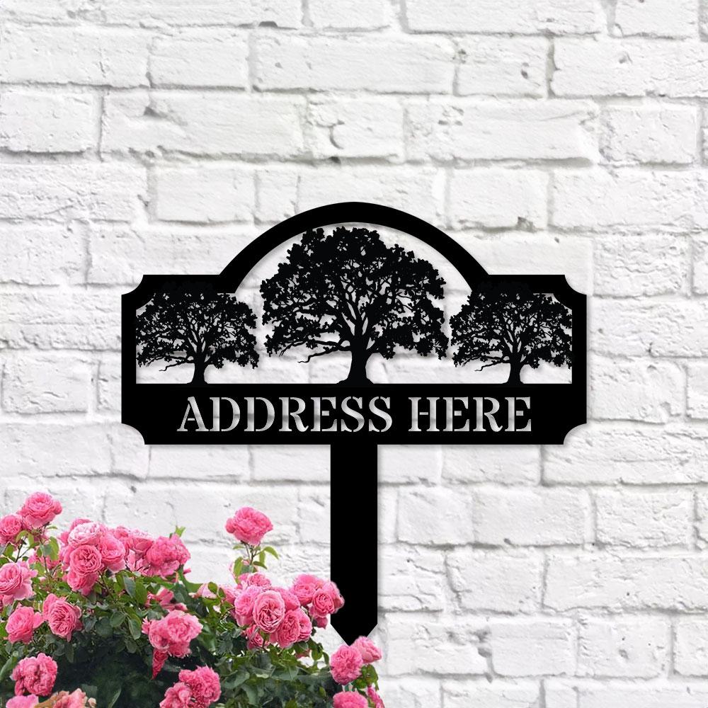 Address Unique Metal Sign, Metal Stake, Personalized Name Yard Sign, Outdoor Door Garden Decor, Metal Sign, Address Number, Housewarming