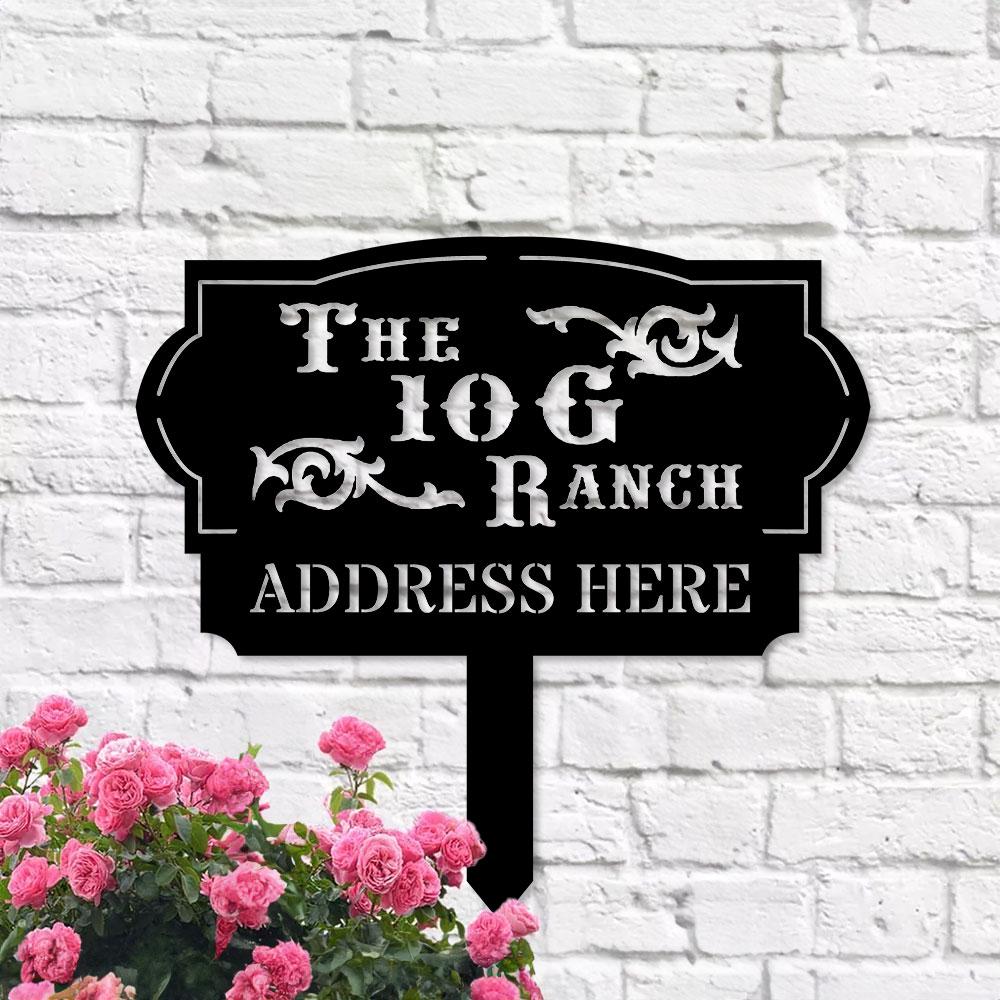 Address Unique Metal Sign, Metal Stake, Personalized Name Yard Sign, Outdoor Door Garden Decor, Metal Sign, Address Number, Housewarming