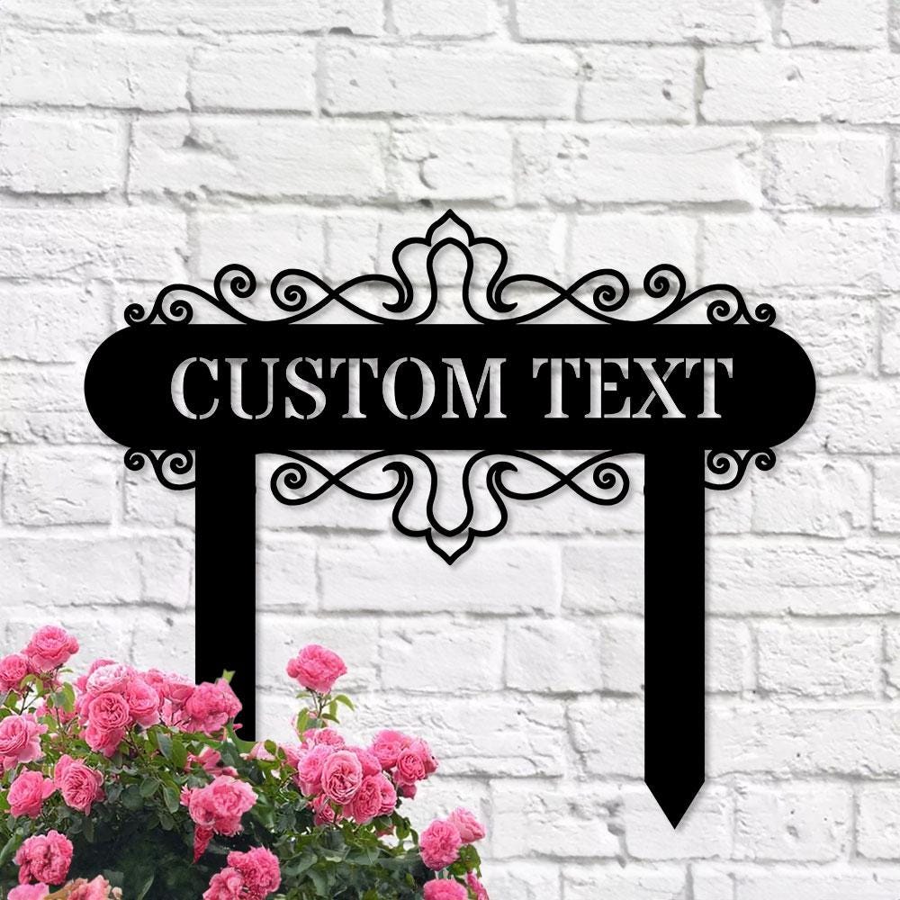 Address Unique Metal Sign, Metal Stake, Personalized Name Yard Sign, Outdoor Door Garden Decor, Metal Sign, Address Number, Housewarming