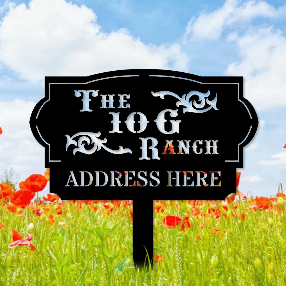 Address Unique Metal Sign, Metal Stake, Personalized Name Yard Sign, Outdoor Door Garden Decor, Metal Sign, Address Number, Housewarming