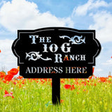 Address Unique Metal Sign, Metal Stake, Personalized Name Yard Sign, Outdoor Door Garden Decor, Metal Sign, Address Number, Housewarming