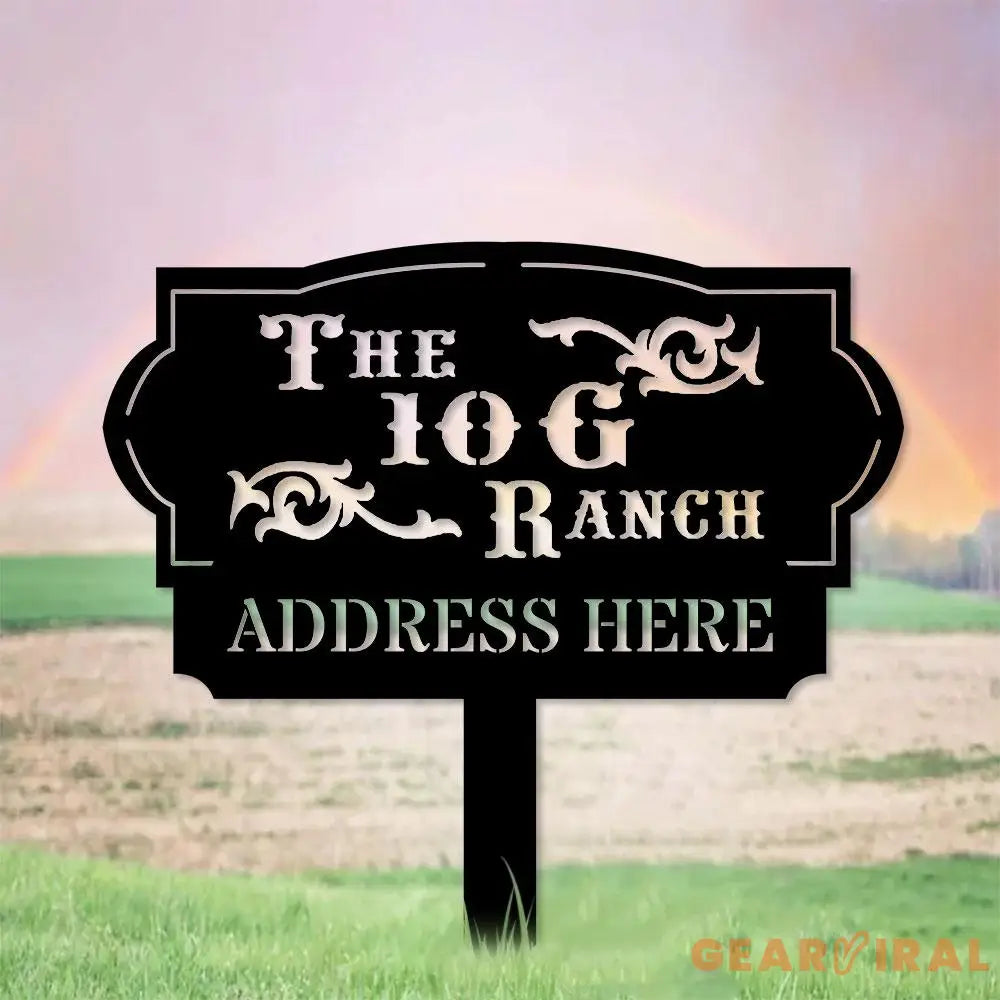 Address Unique Metal Sign Metal Stake Personalized Name Yard Sign Outdoor Door Garden Decor Metal Sign Address Number