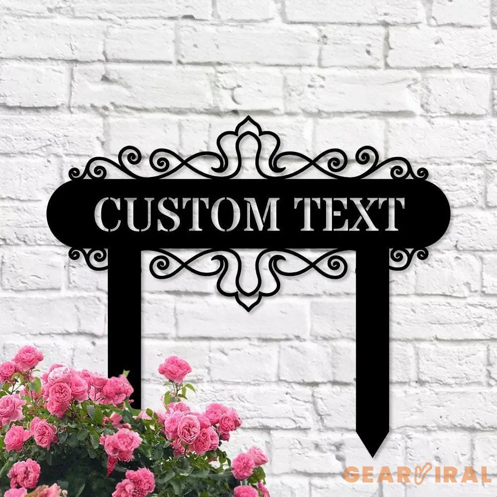 Address Unique Metal Sign Metal Stake Personalized Name Yard Sign Outdoor Door Garden Decor Metal Sign Address Number