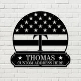 Address USA Metal House Address Sign, Vertical Address Number Sign, Minimal Address Sign, Home Number, Housewarming Gift, Door Number