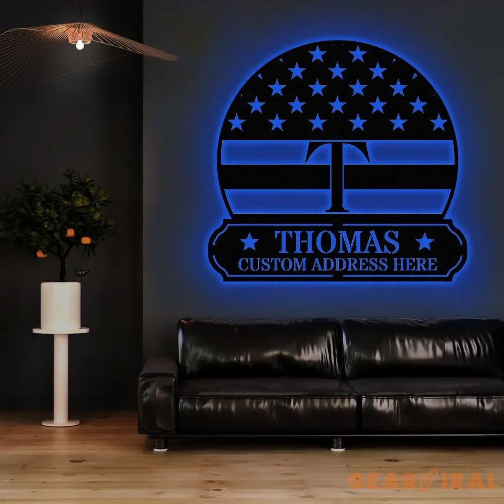 Address USA Metal House Address Sign Vertical Address Number Sign Minimal Address Sign Home Number Housewarming Gift