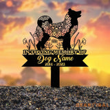 Akita Mandala Garden Stake Zentangle Akita Yard Art Custom Pet Grave Marker Sympathy Sign Akita Memorial Decor Pet Loss