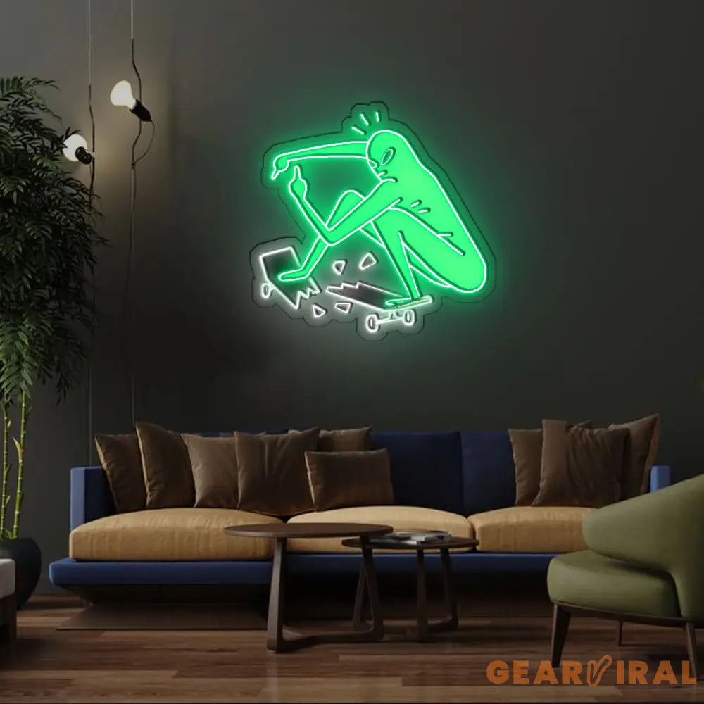 Alien On A Skateboard