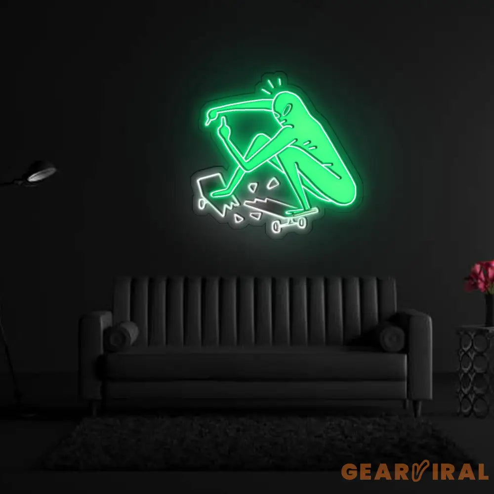 Alien On A Skateboard