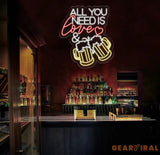 All You Need Is Love & Beer Neon Bar Sign LED Light Sign for Home Bar Wall Decor Basement Sign Man Cave Sign Unique
