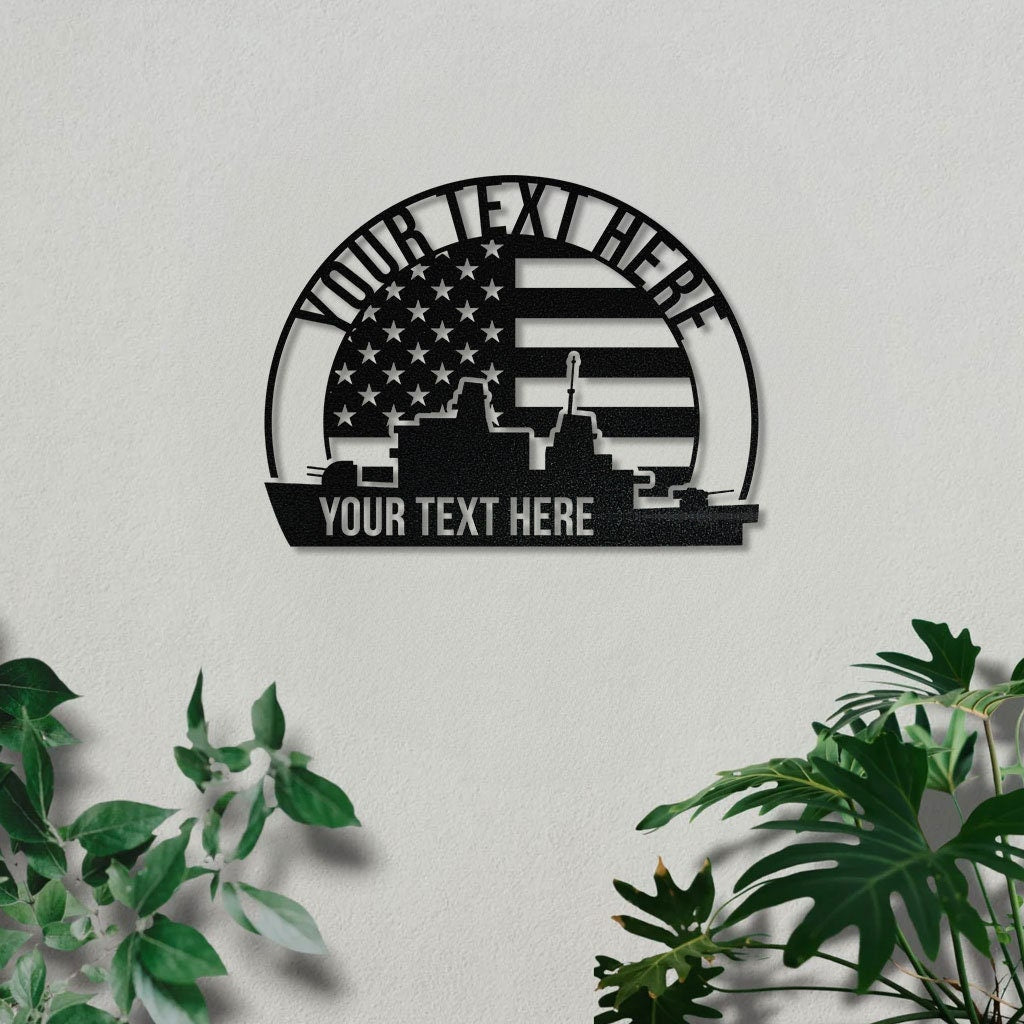 America Metal Wall Art, American Flag Wall Decor, US Large Metal Wall Sign, Independence Day Flag, Patriotic Gift, Family Name Sign