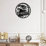 American Eagle Custom Metal Wall Art, American Flag Wall Decor, US Large Metal Eagle Wall Sign, Patriotic Gift, Custom Metal Sign