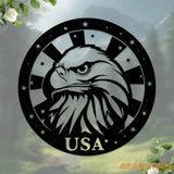 American Eagle Metal Wall Art American Flag Wall Decor US Large Metal Eagle Wall Sign Eagle Living Room Decor