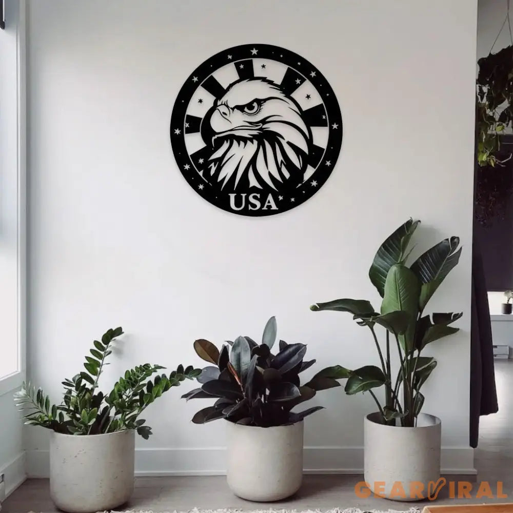 American Eagle Metal Wall Art American Flag Wall Decor US Large Metal Eagle Wall Sign Eagle Living Room Decor