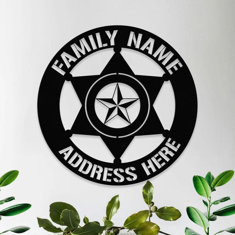 American Metal House Metal Sign, Veteran Metal Sign, Housewarming, Outdoor Door Decor,  Address Wall Art, Perfect Gift for Housewarming