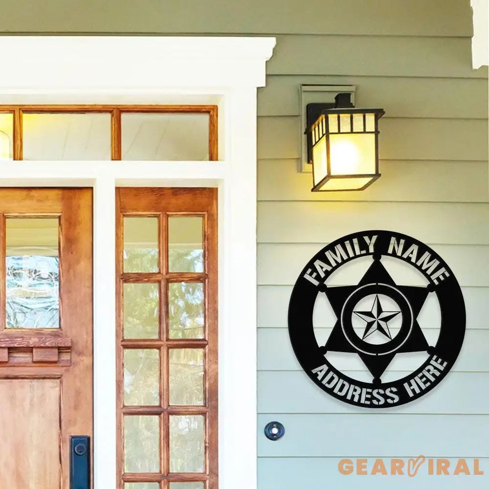 American Metal House Metal Sign Veteran Metal Sign Housewarming Outdoor Door Decor Address Wall Art Perfect Gift for