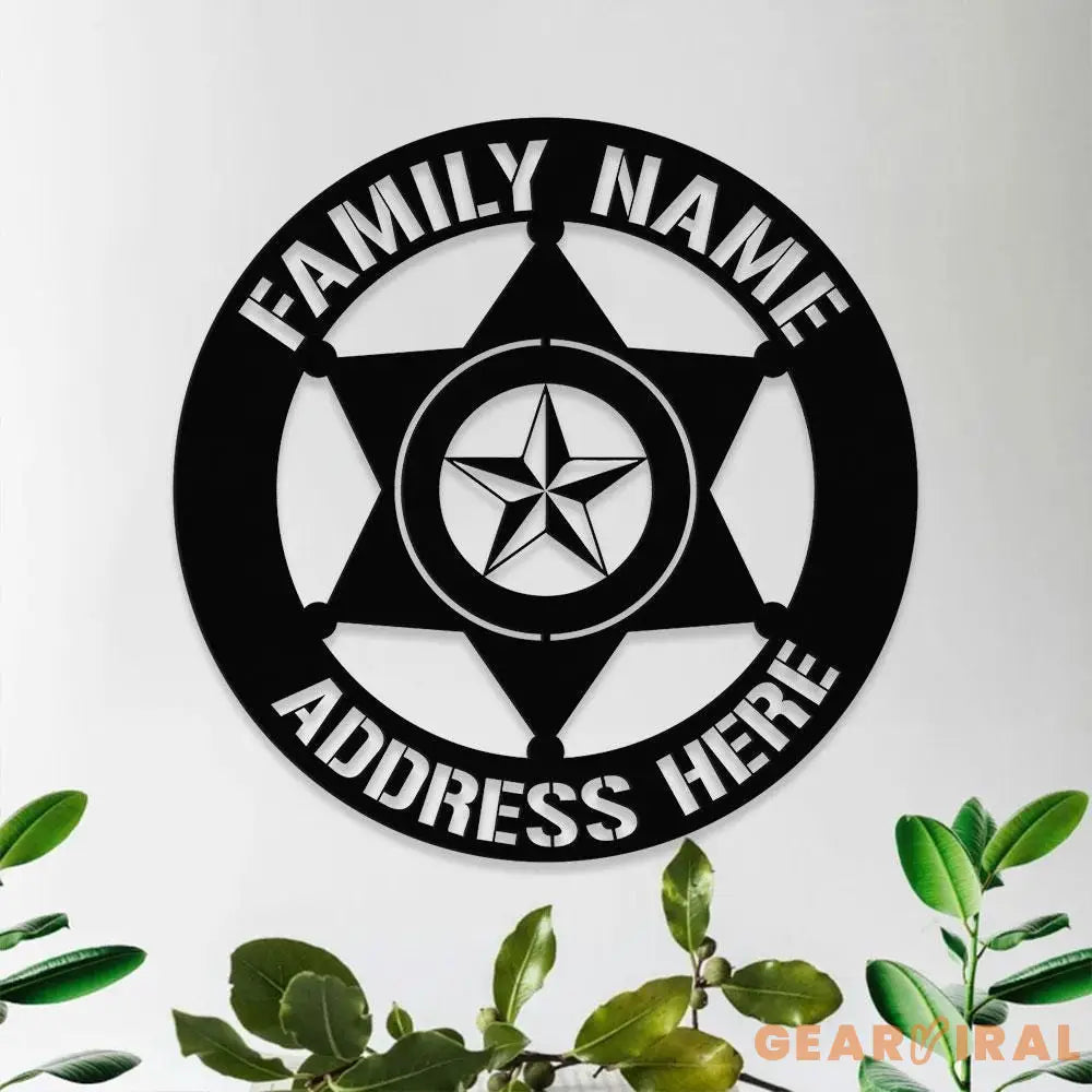 American Metal House Metal Sign Veteran Metal Sign Housewarming Outdoor Door Decor Address Wall Art Perfect Gift for