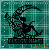 Angle Monograms Name Metal Sign Personalized Princess Room Name Led Sign Outdoor Decor Angle Wall Art Perfect Gift for