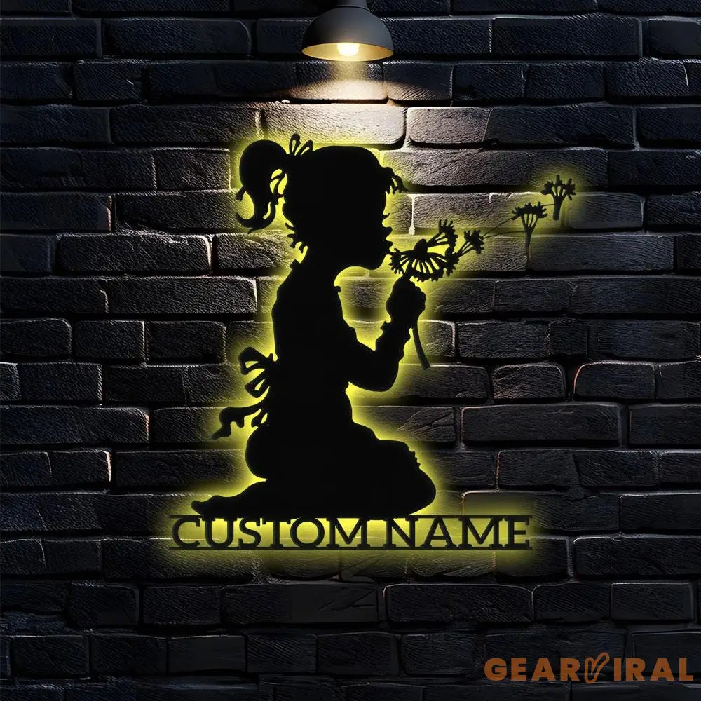 Angle Monograms Name Metal Sign Personalized Princess Room Name Led Sign Outdoor Door Decor Address Wall Art Gift for