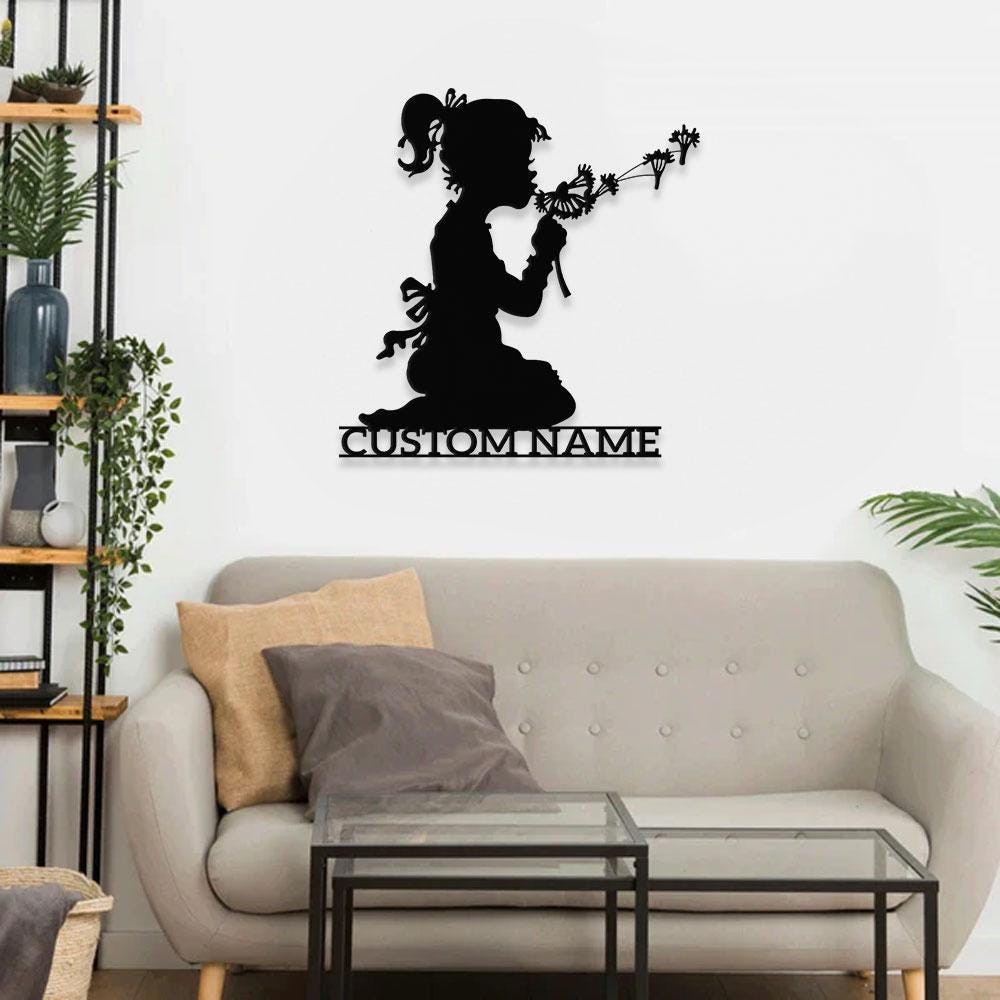 Angle Monograms Name Metal Sign, Personalized Princess Room Name Led Sign, Outdoor Door Decor,  Address Wall Art, Gift for Housewarming