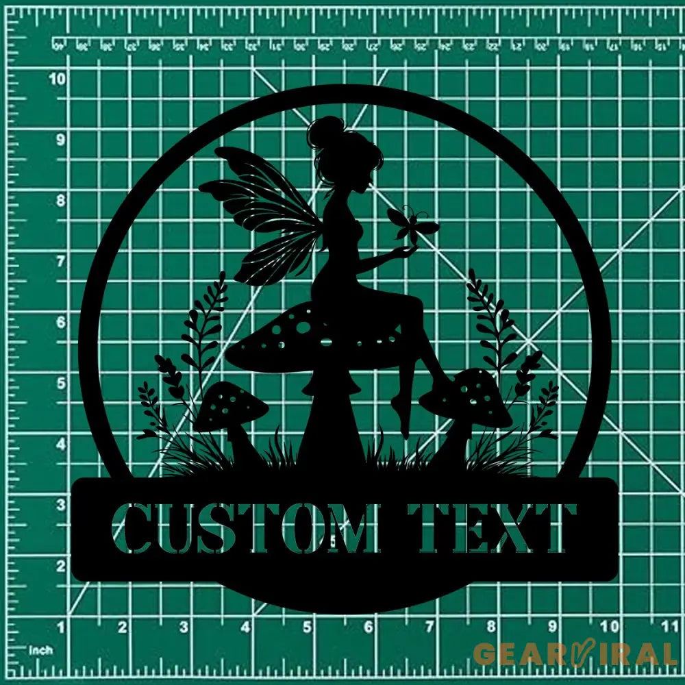 Angle Mushroom Name Metal Sign Personalized Princess Room Name Led Sign Outdoor Door Decor Address Wall Art Gift for