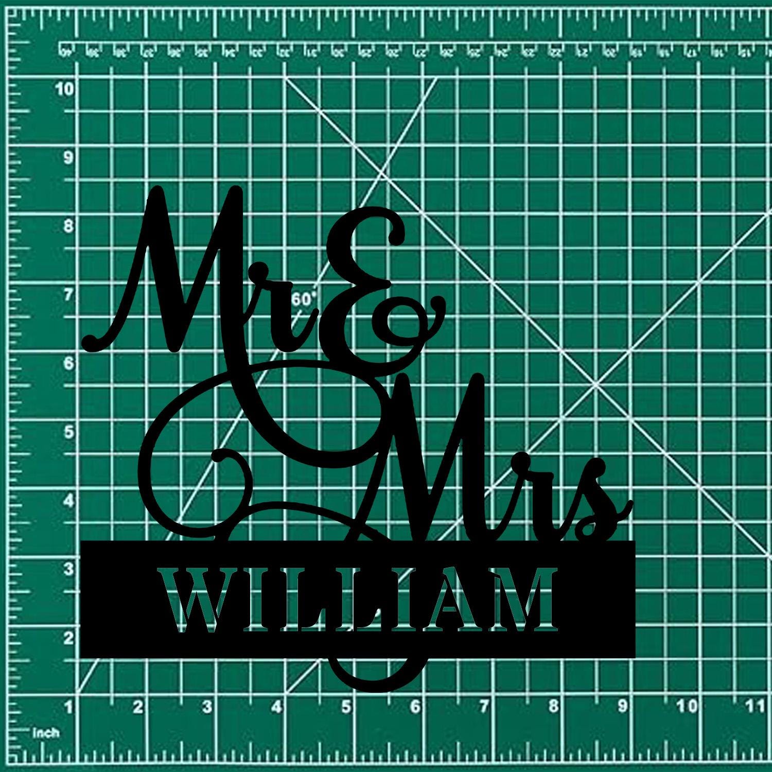 Anniversary Custom Name Metal Sign Name Sign, Personalized Split Letter Last Name, Couple Sign, Couple Outdoor Door Monogram