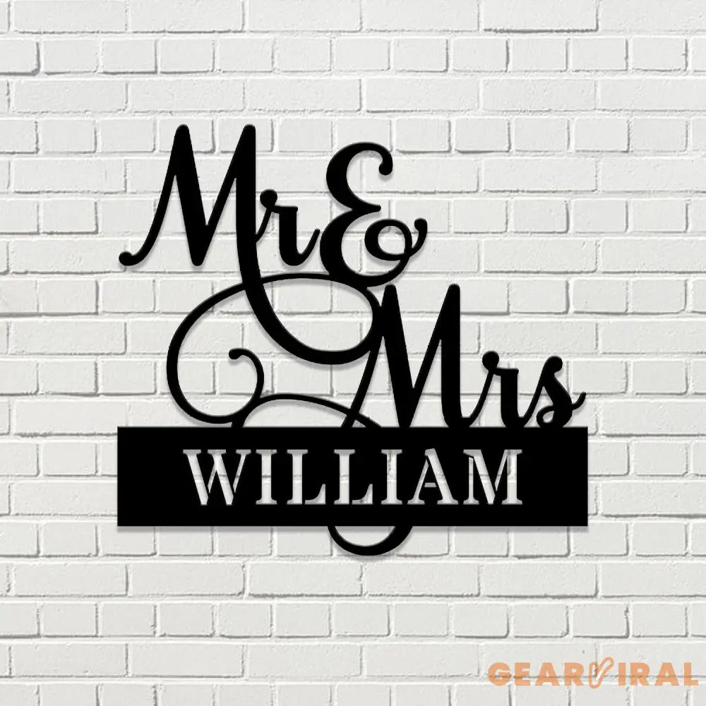 Anniversary Custom Name Metal Sign Name Sign Personalized Split Letter Last Name Couple Sign Couple Outdoor Door