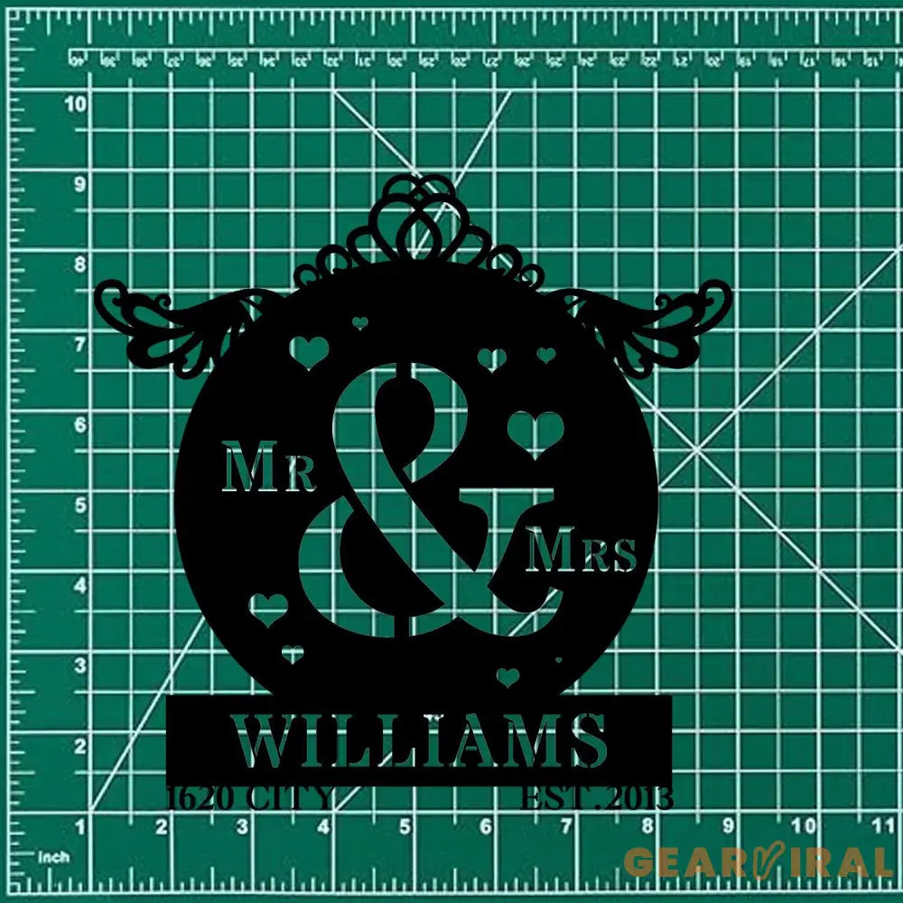 Anniversary Metal Sign Decorative Name Sign Personalized Split Letter Last Name Personalize Sign Outdoor Door Hanger