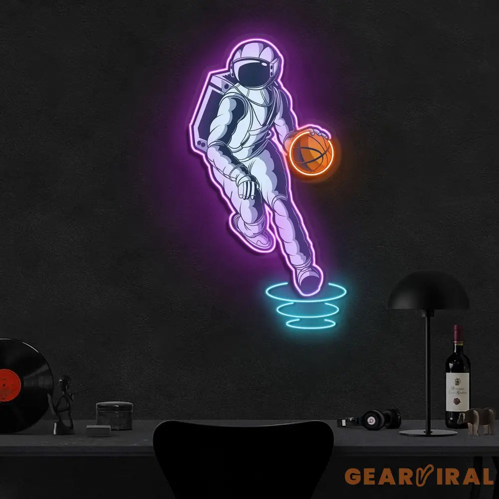 ’Astroballer’ Neon x Acrylic Artwork