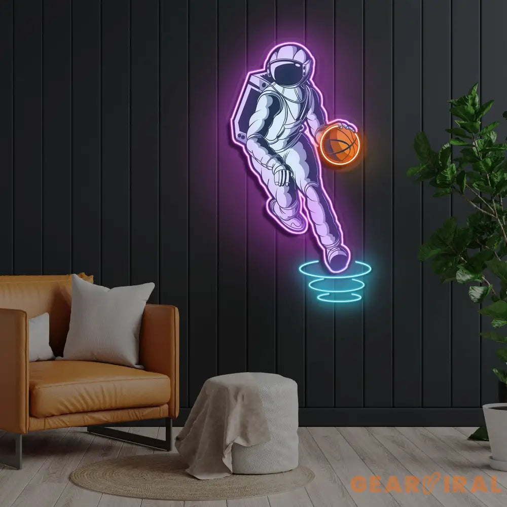 ’Astroballer’ Neon x Acrylic Artwork