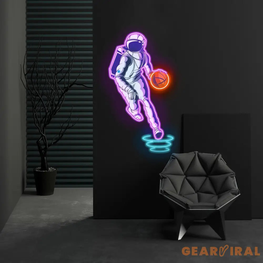 ’Astroballer’ Neon x Acrylic Artwork