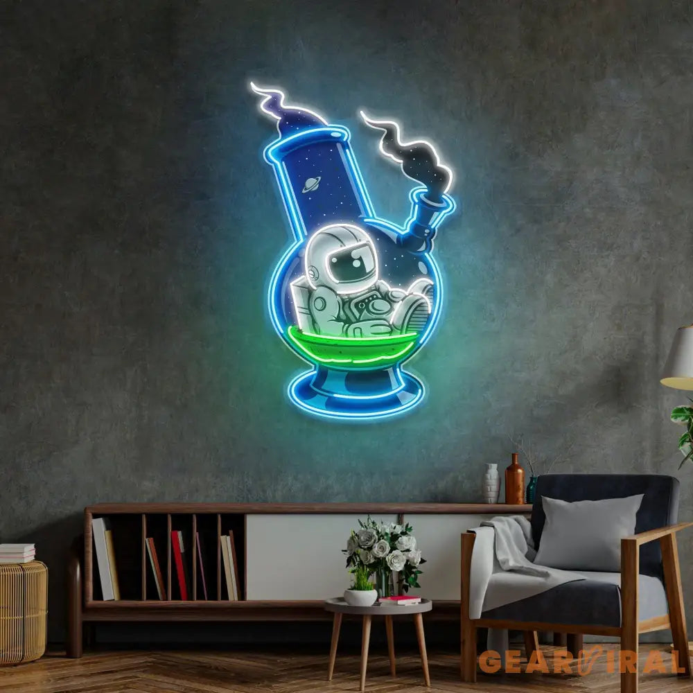 Astronaut Bong Led Neon Acrylic Artwork