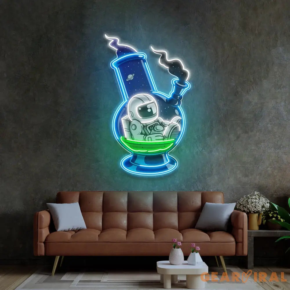 Astronaut Bong Led Neon Acrylic Artwork