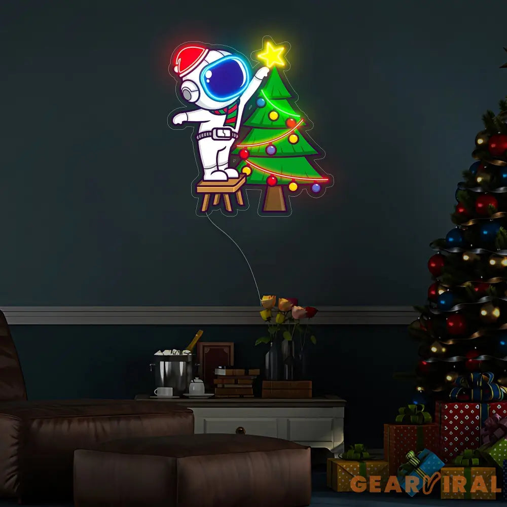 Astronaut Christmas 1 Led Neon Acrylic Artwork