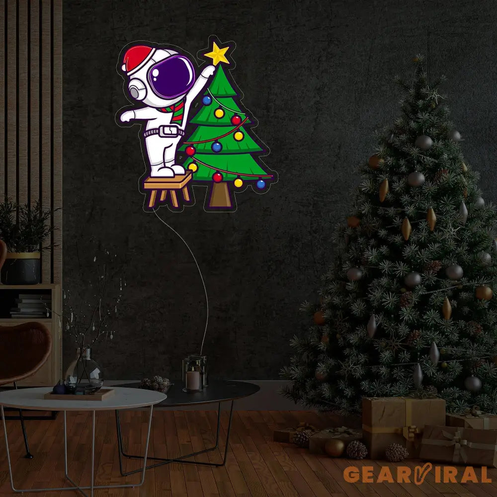 Astronaut Christmas 1 Led Neon Acrylic Artwork