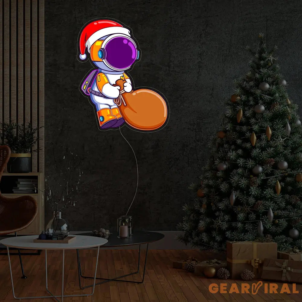 Astronaut Christmas 2 Led Neon Acrylic Artwork