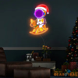 Astronaut Christmas 4 Led Neon Acrylic Artwork