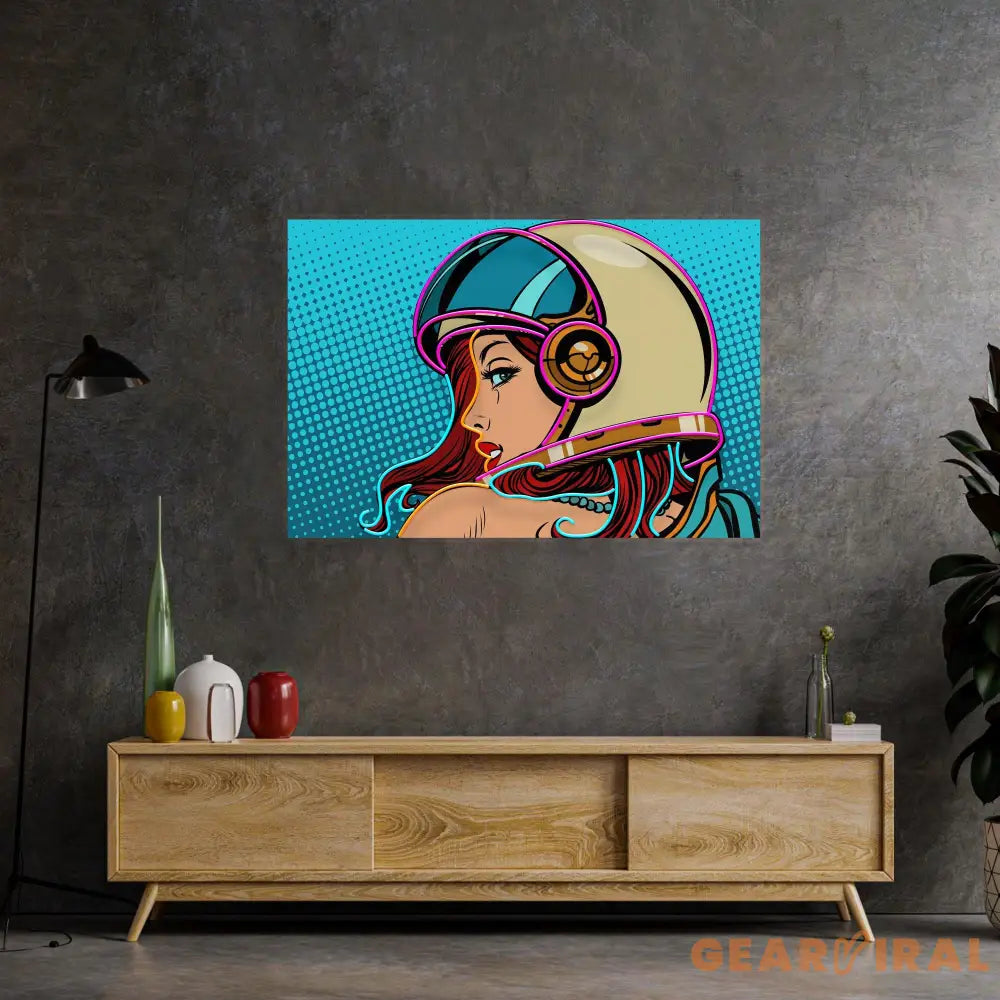 Astronaut Girl Led Neon Acrylic Artwork