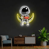 ’Astronaut Hamburger’ Neon x Acrylic Artwork
