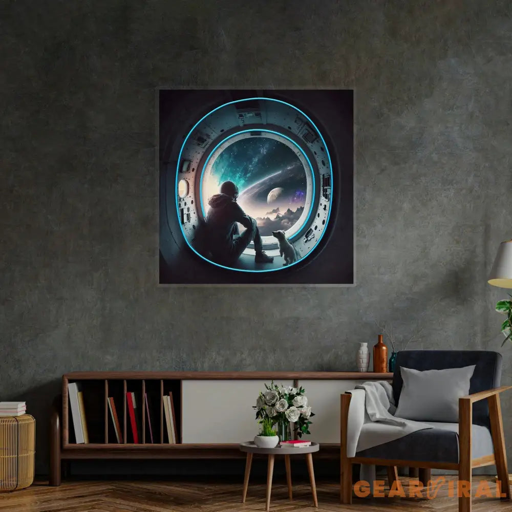 Astronaut In The Spacecraft LED Neon Sign Light Pop Art