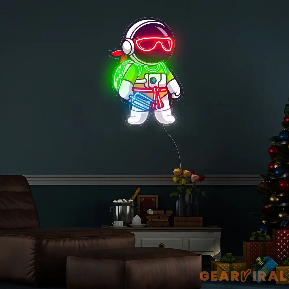 Astronaut Ninja Led Neon Acrylic Artwork