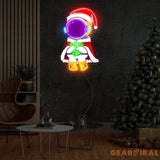 Astronaut Santa Christmas 1 Led Neon Acrylic Artwork