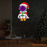 Astronaut Santa Christmas 1 Led Neon Acrylic Artwork