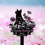 Australian Cattle Dog Loss - Custom Memorial Dog Metal Sign Stake - Sympathy Gift - Cattle Metal Stake | GearViral