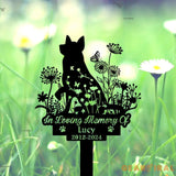 Australian Cattle Dog Loss - Custom Memorial Dog Metal Sign Stake - Sympathy Gift - Cattle Metal Stake | GearViral