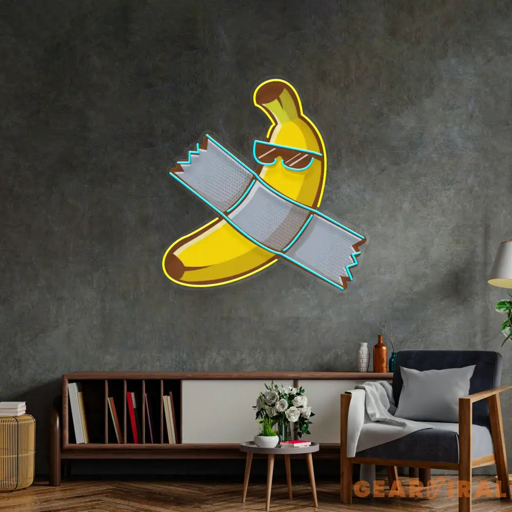 Banana Chilling Led Neon Acrylic Artwork