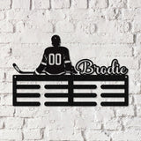 Baseball Custom Name Medal Hanger - Medal Display, Sports Medals, Kids Room Sports Decor, Baseball, Athletic Awards
