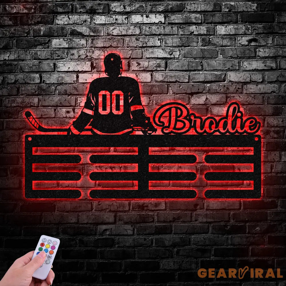 Baseball Custom Name Medal Hanger - Medal Display Sports Medals Kids Room Sports Decor Baseball Athletic Awards