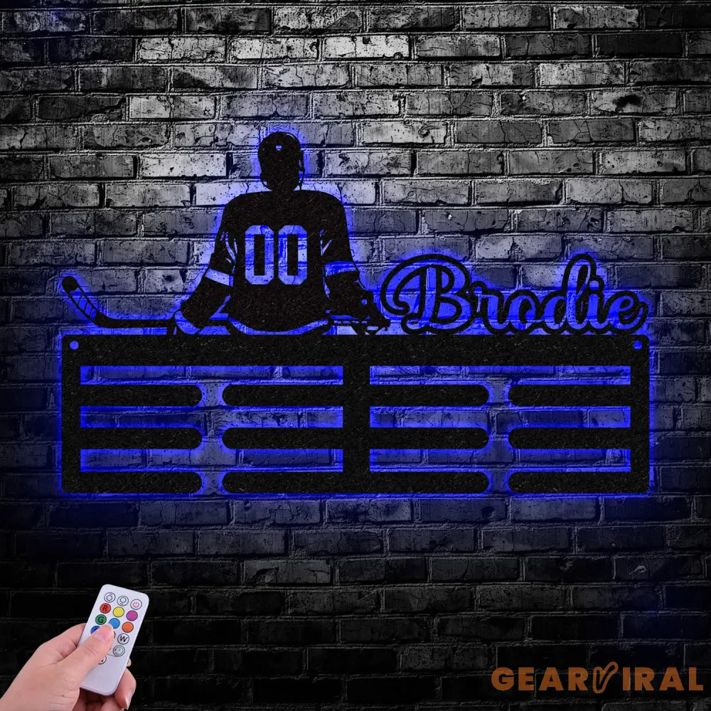 Baseball Custom Name Medal Hanger - Medal Display Sports Medals Kids Room Sports Decor Baseball Athletic Awards